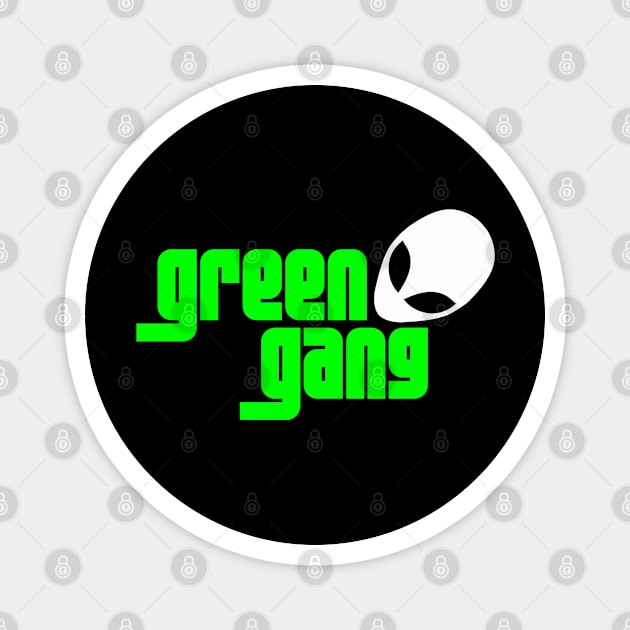 Green Alien Gang GTA - Cool Magnet by 1Y_Design